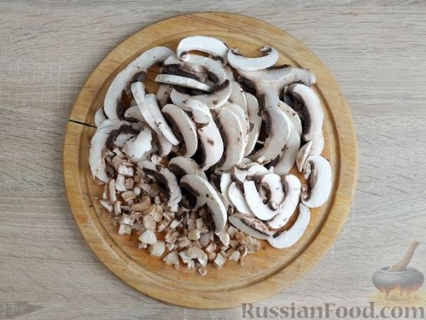 Грибной суп с пшеном и овощами