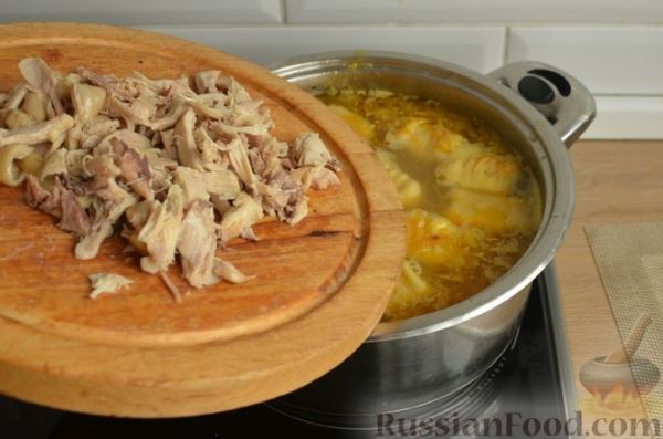 Куриный суп с картофельными ньокками