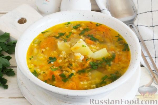 Суп с пшеном и картофелем